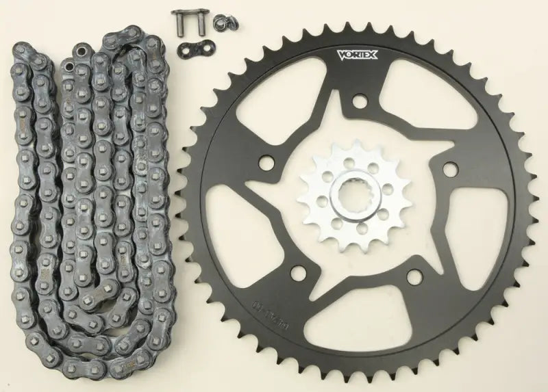 CK6321 Sprocket/Chain Kit Stl/Stl 15/50t Sil Sx3 520 116l Blk