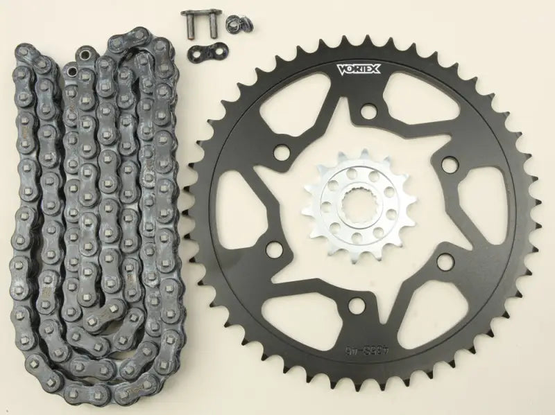 CK6384 Sprocket/Chain Kit Stl/Stl 14/46t Sil Sx3 520 114l Blk