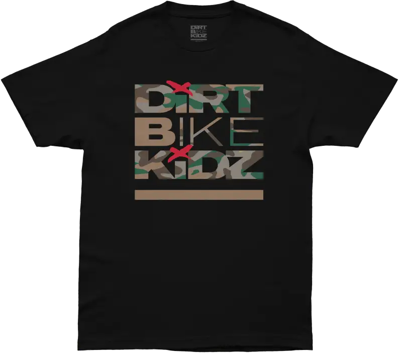 Classic Camo Youth Tee Black/Color Camo Yl - DBK