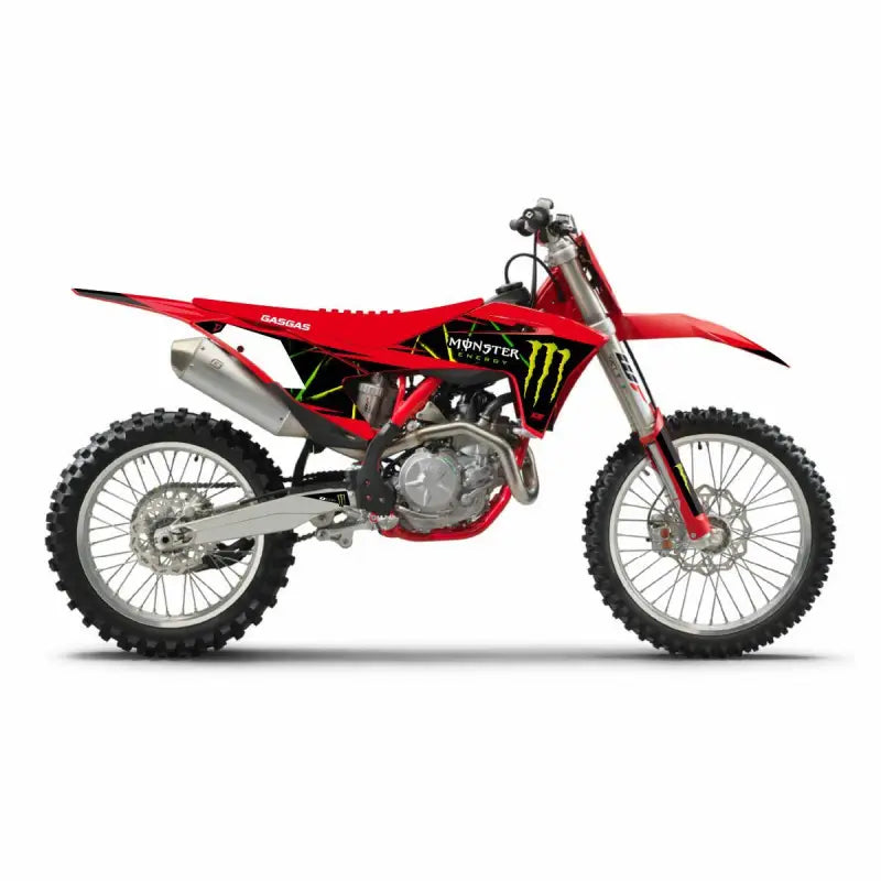 D-COR Cmplt Kit Monster Energy Slash White Bg
