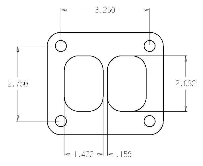Cometic Gasket Cometic Turbo FLG T-Series Exhaust Inlet .010in Exhaust Gasket