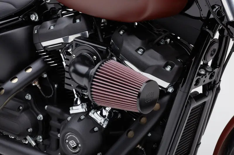Cone Air Intake System Black/Black Softail Dyna 00 17 - COBRA