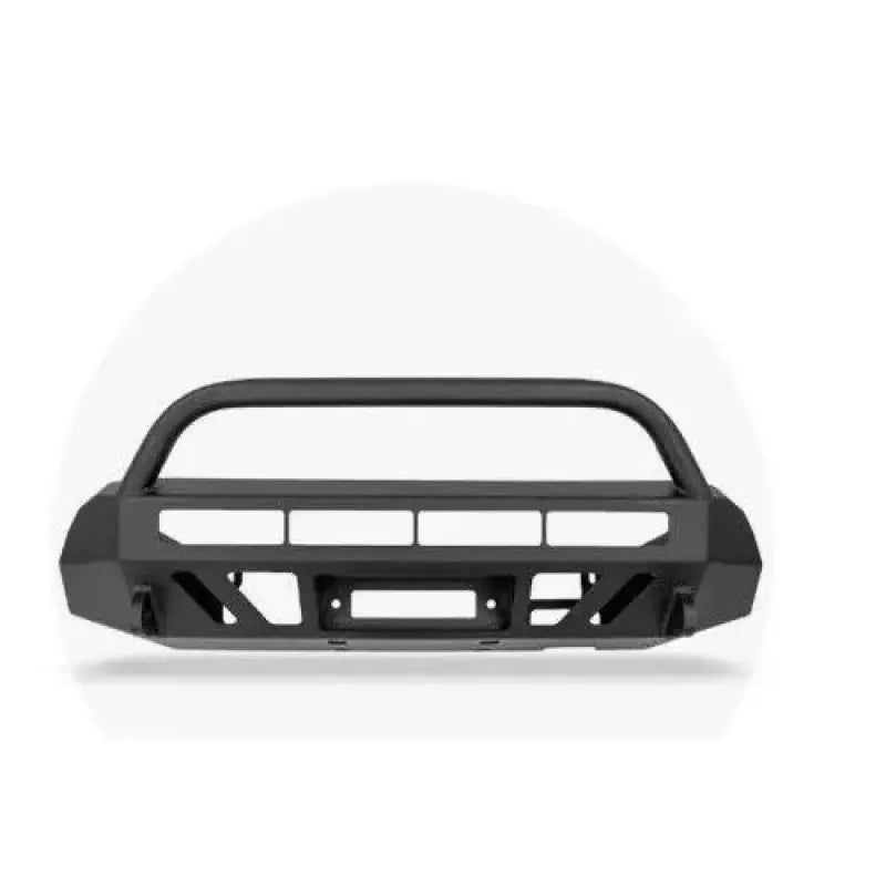 Black metal truck bumper from CR3384 Cali Raised Stealth Bumper for Tacoma