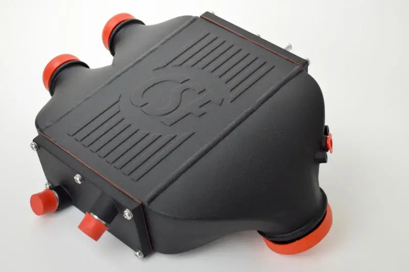 CSF 2014 + BMW M3/M4 (F8X) Top Mount Charge-Air-Cooler - Crinkle Black - Truck & Automotive