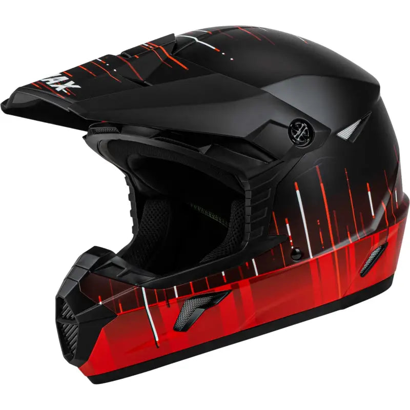GMAX D3463328 Mx 46 Frequency Off Road Helmet Matte Black/Red 2x