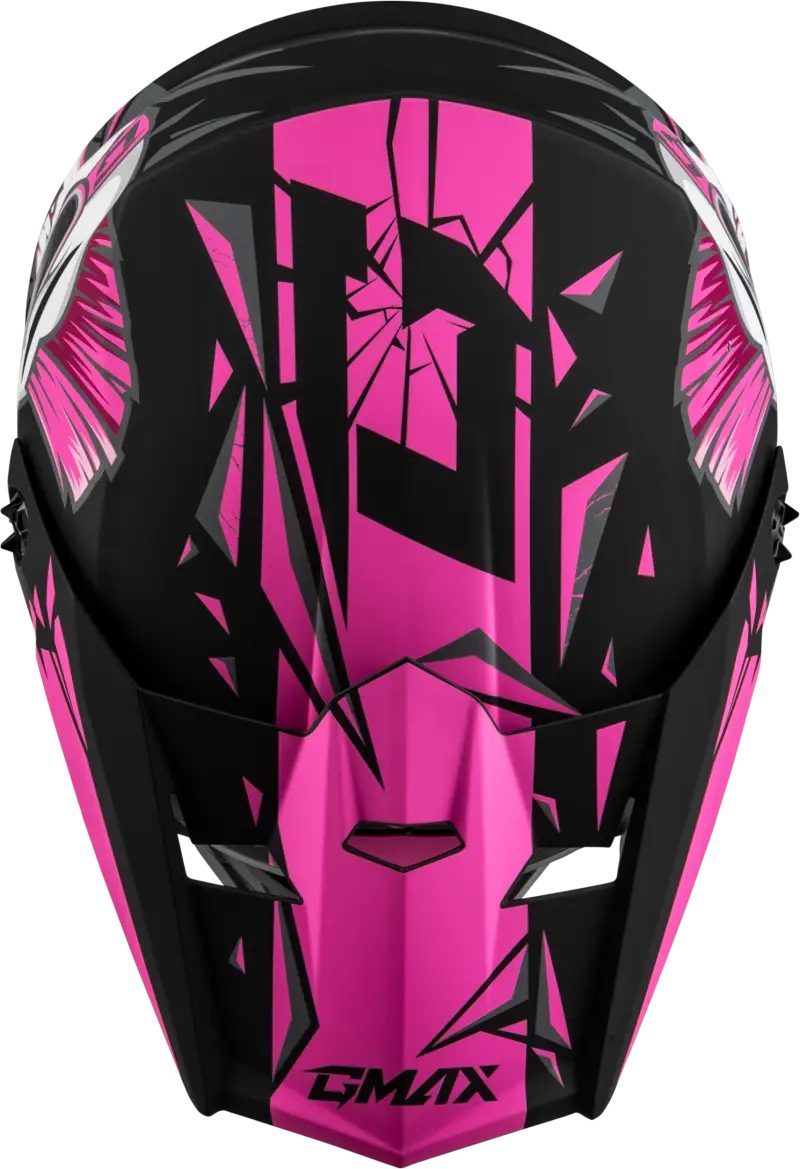 D3466171 Youth Mx 46y Unstable Helmet Matte Black/Pink Ym - MX-46Y