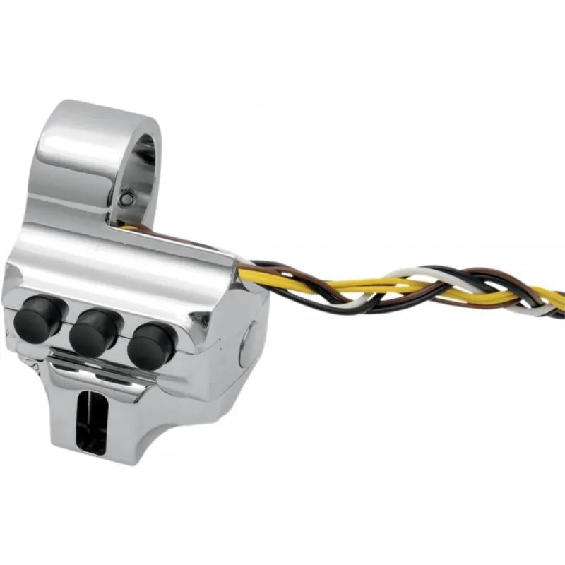 Performance Machine Switch Assy 4 Button Lt Sd - Chrome