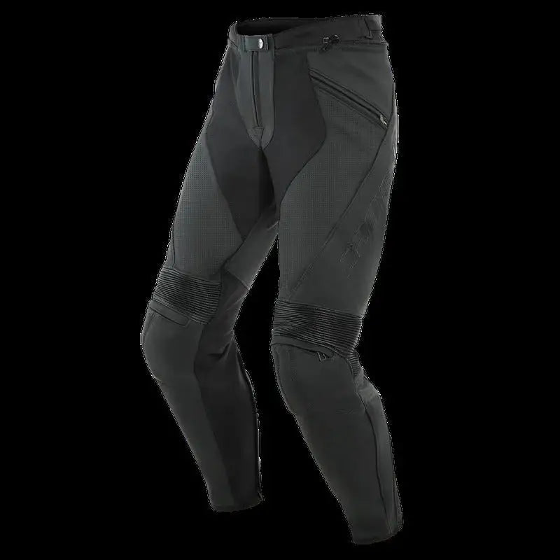 Dainese Pony 3 Leather Pants Perforated Matte Black Size - 60 - RV and Auto Parts