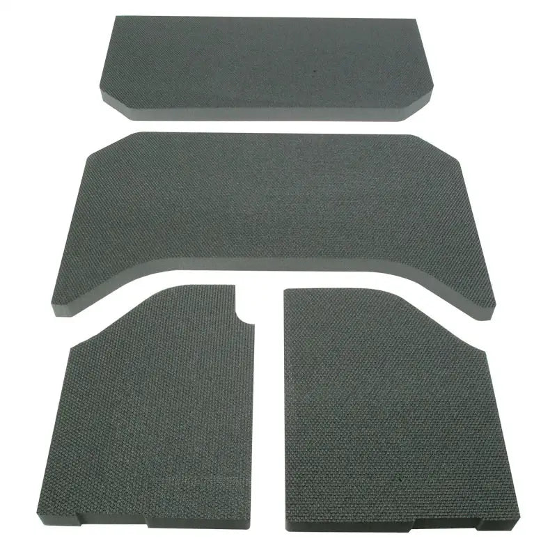 Charcoal gray acoustic foam panels for Jeep Wrangler JK 4-door soundproofing upgrade