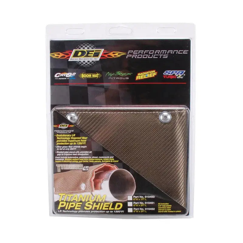 DEI Pipe Shield w/Stainless Steel Clamps - 6in x 24in - Titanium - 10451