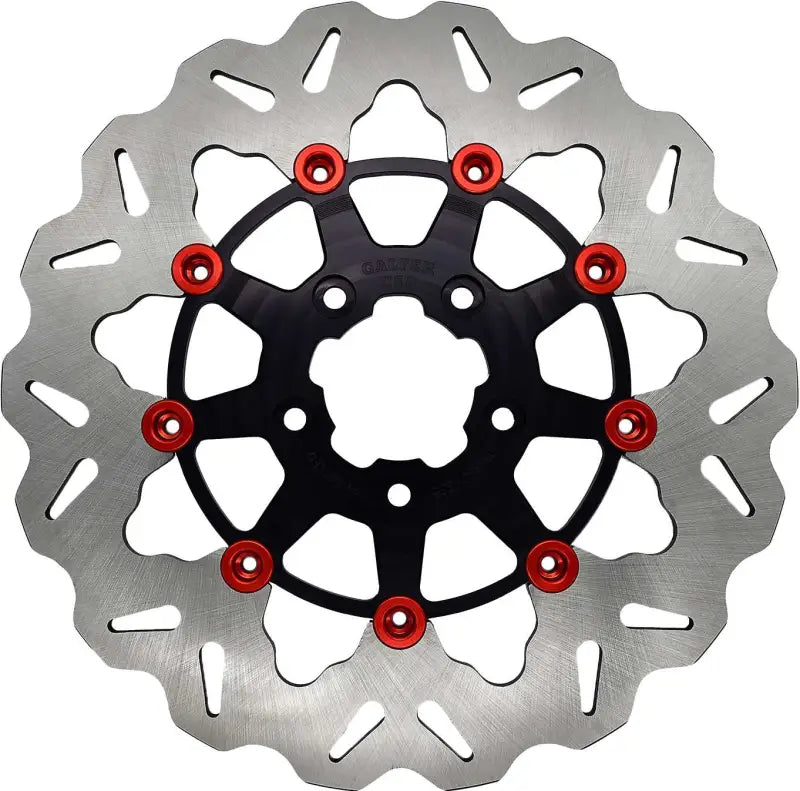 GALFER DF835CW-B-R Rotor 11.8"Floating Wave Fr Black/Red Buttons