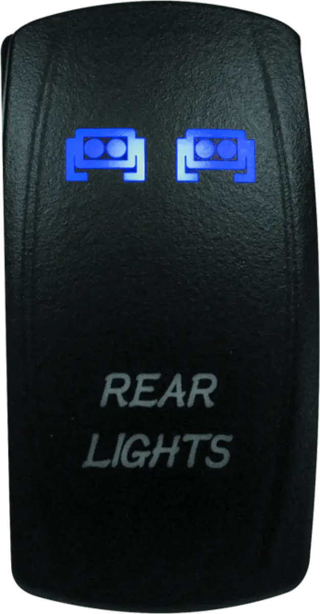 Illuminated rear light switch for DragonFire Racing Lighted switch finger on/off blue