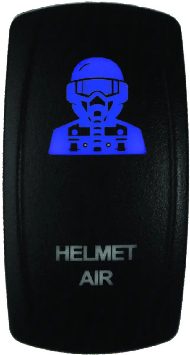 Illuminated helmet air switch from DragonFire Racing Lighted Switch Hel Air On/Off Red