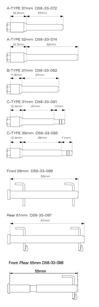 Drc D58-33-091 Stainless Brake Pin C-Type 31Mm - Brakes