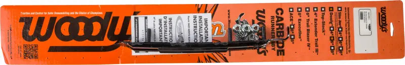 Orange blister pack with Dooly Carbide Runner and instructions for single runners