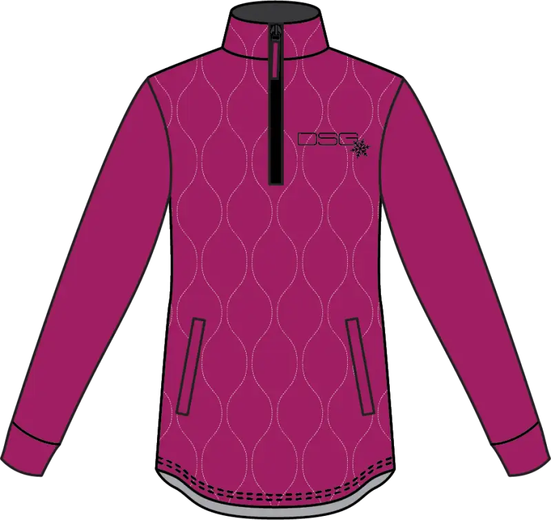 Cassandra Technical Sweater Berry/Black Md