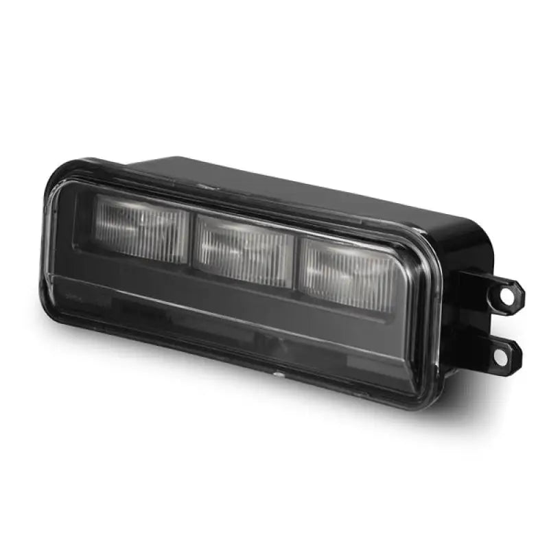 Driving/ Fog Light LED Bulb; Dual Color LUXX Chip; Rectangular; 12.2 Watt; Projector Beam; 720 Lumen For White/ 716 Lumen For Yellow/ 1200 Raw Lumen; Clear Polycarbonate Lens; Alpha-Black Polypropylene Housing; 6500 Degree Kelvin White Color Temperature/ - NTP