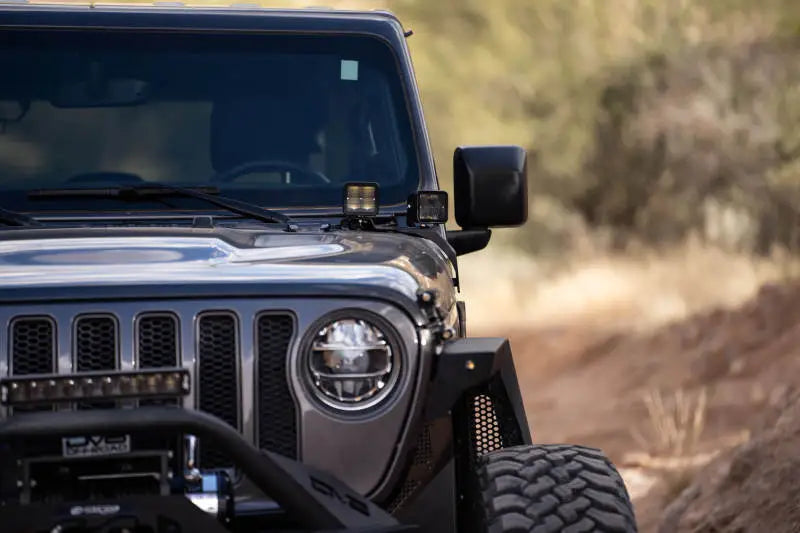 DV8 Offroad 18-22 Jeep Gladiator JT Cowl Light Bar Bracket - Truck & Automotive