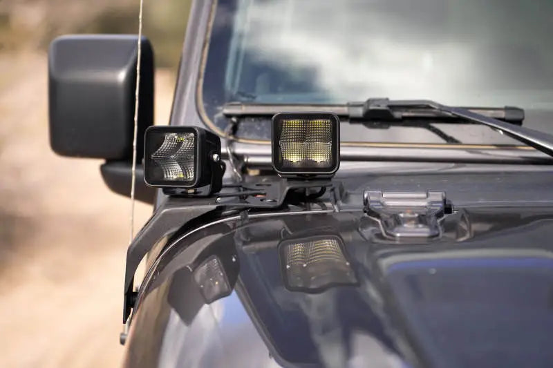 DV8 Offroad 18-22 Jeep Gladiator JT Cowl Light Bar Bracket - Truck & Automotive
