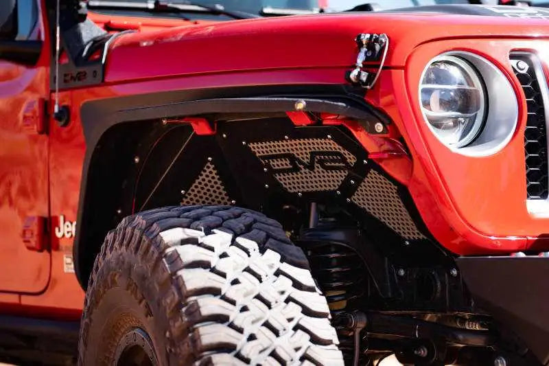 DV8 Offroad 2018+ Jeep Wrangler JL Front Inner Fenders - Black