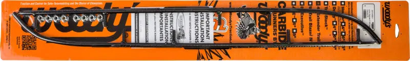 Orange blister pack with eat3-6050 carbide arctic cable and white round bar runners