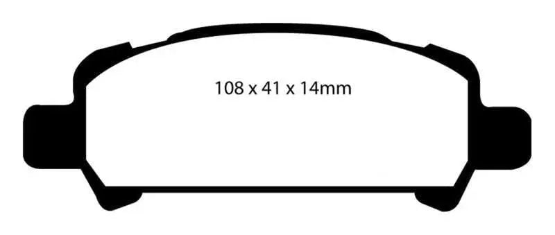 EBC EBC 02-06 Subaru Baja 2.5 Yellowstuff Rear Brake Pads