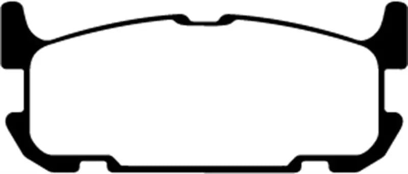 Black brake pad outline for EBC Greenstuff rear brake pads on Mazda Miata MX5
