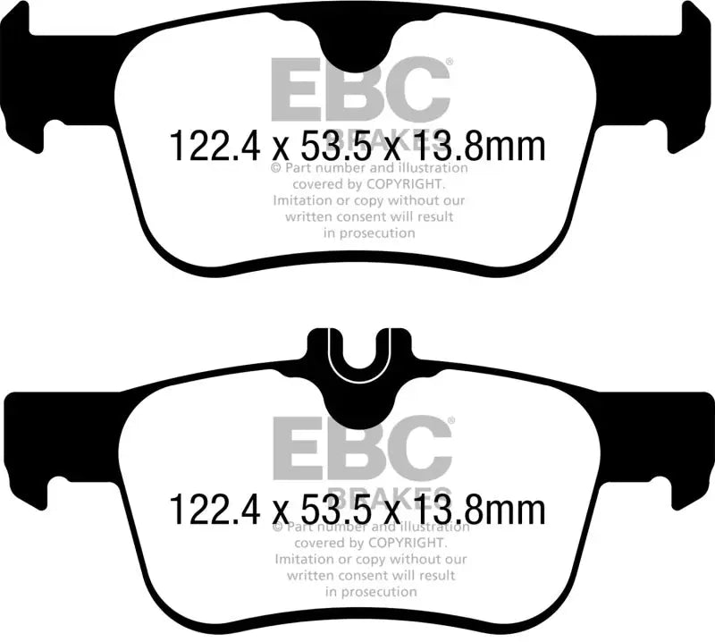 EBC 17-21 Honda Civic Hatchback Greenstuff Rear Brake Pads - Truck & Automotive