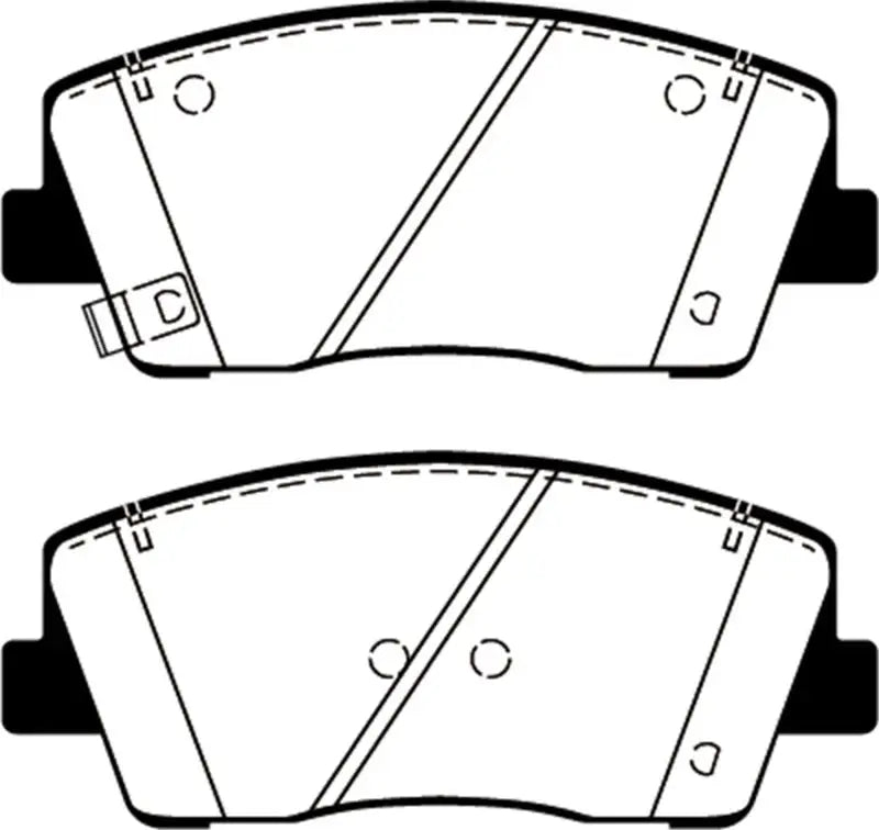 EBC 2019+ Genesis G70 2.0T Redstuff Front Brake Pads - DP32358C