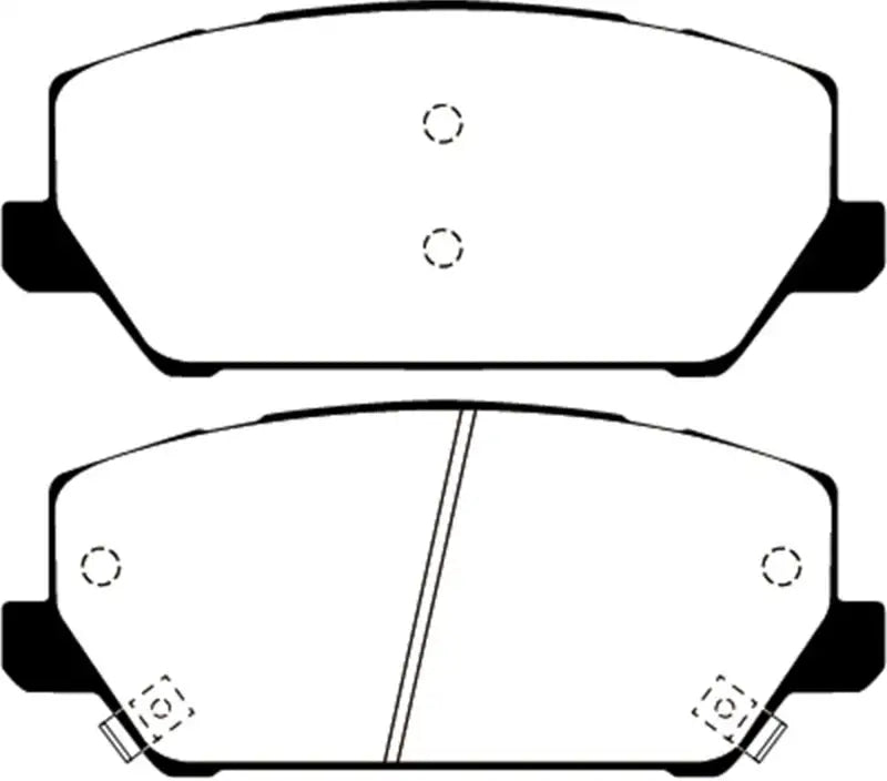 EBC 2019+ Hyundai Veloster Turbo N (2nd Gen) 2.0L Ultimax Front Brake Pads - UD2211