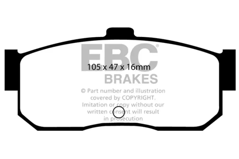 EBC 91-97 Infiniti G20 2.0 Redstuff Rear Brake Pads - Truck & Automotive