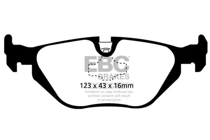 EBC 96-98 BMW Z3 1.9 Redstuff Rear Brake Pads - DP31079C