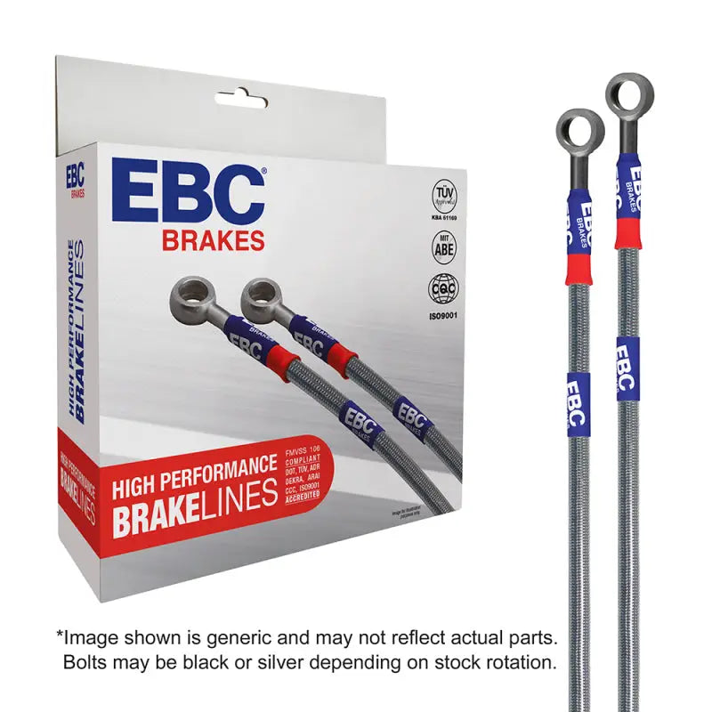 High-performance stainless steel braided brake lines for BMW Z3 1.9L steel brake upgrade