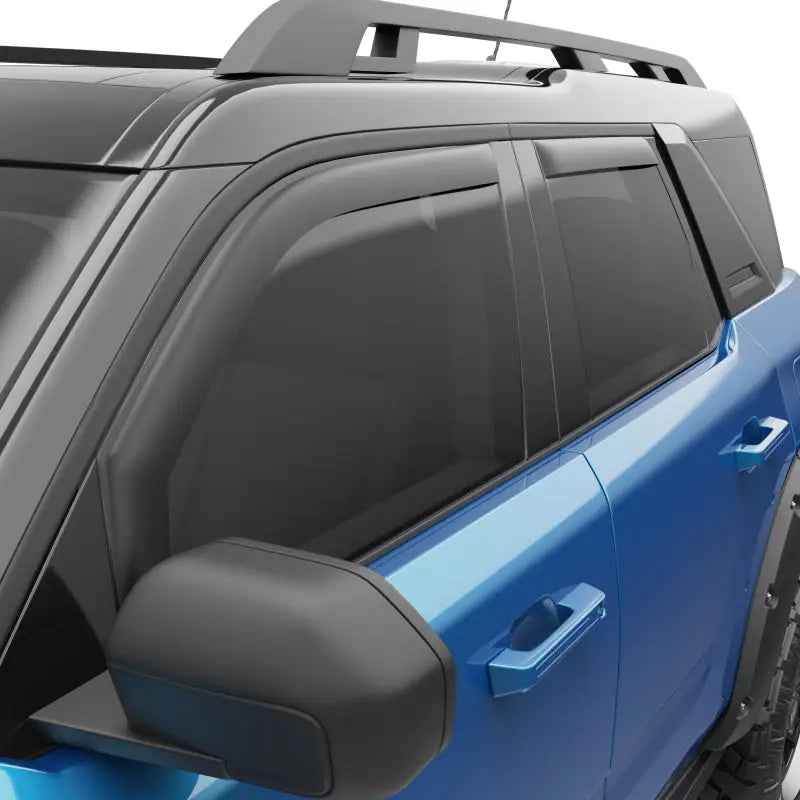 EGR 21-22 Ford Bronco 4 Door In-Channel Window Visors - Matte Black (573565) - 573565