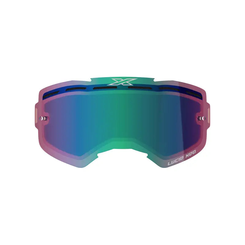 Eks Brand 067-41070 Lucid Lens Dual Pane Vented Blue Mirror Persimmon - Eyewear