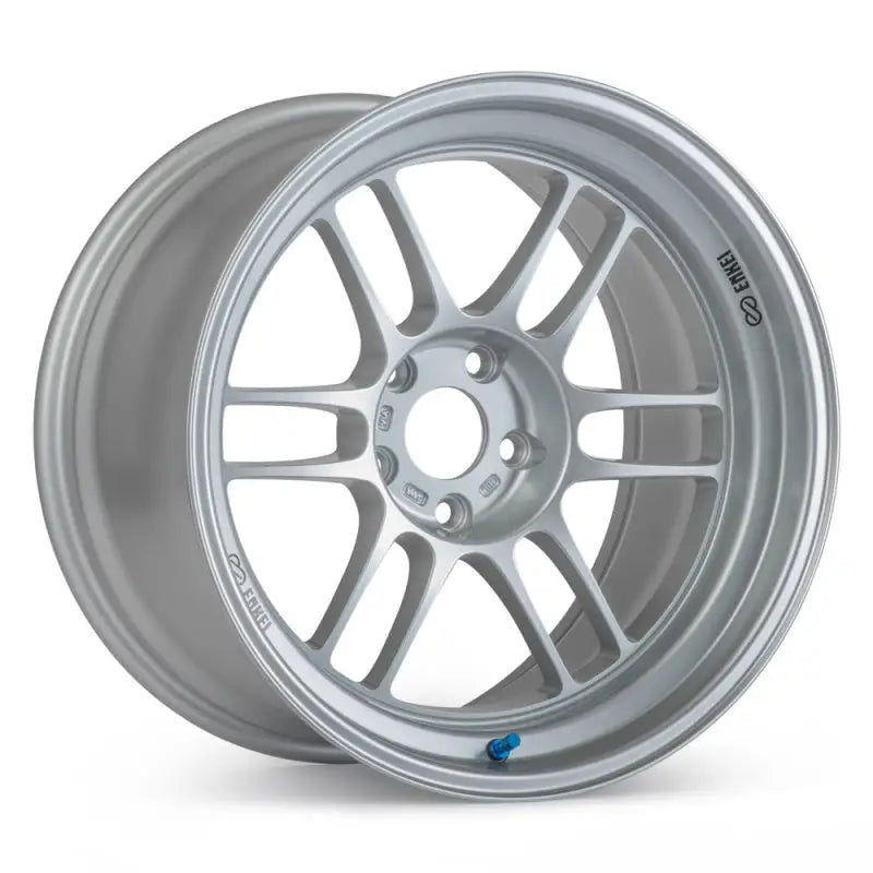 Silver Enkei RPF1 wheel.