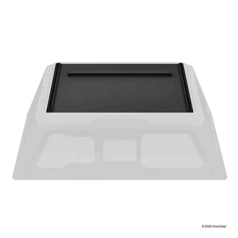 EV1002-MB-R Rsi N Americ Smartcap Evo Sport Series truck cap roof panel, sleek black design, enhances truck appearance, SmartCap authorized product.