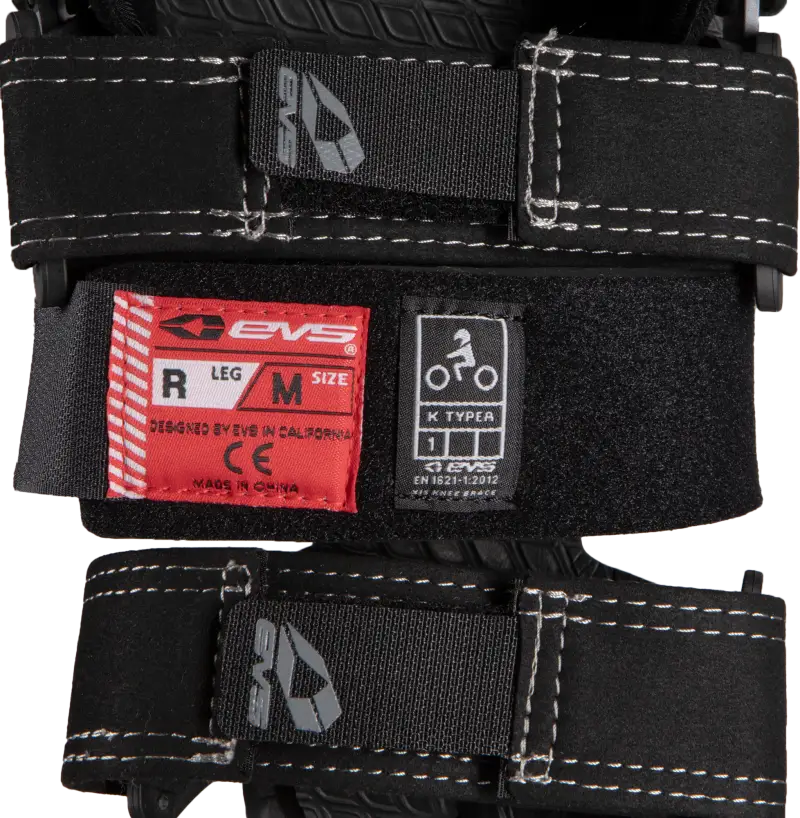 EVS Axis Sport Knee Brace Pair - Black/Grey, Small (AXISS-BK/GY-SP) - EVS