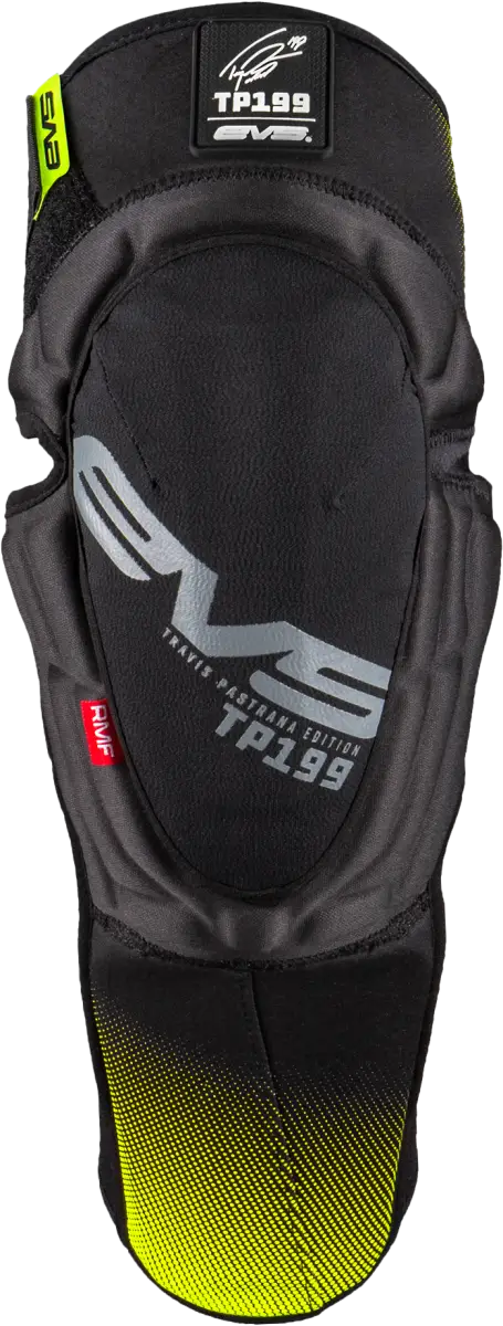 EVS TP199 Knee/Shin Guard Black/Hi Vis 2x - Advanced Protection for Riders - EVS