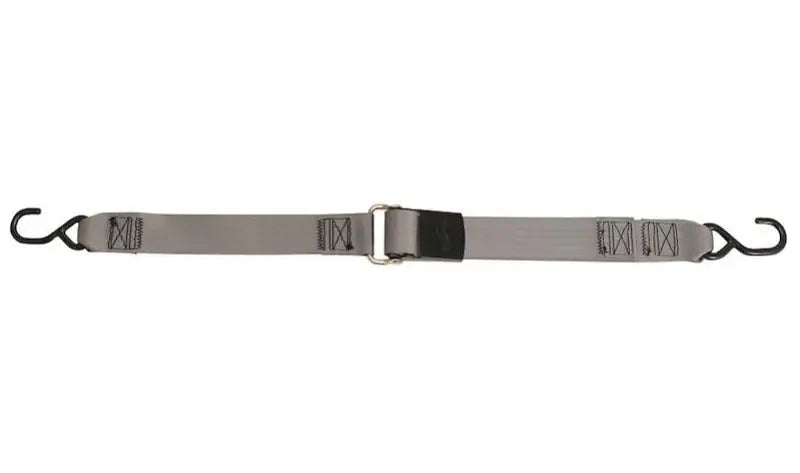 Gray tie-down strap with metal hooks for F13116 Immi Kwik-Lok Gunwale 2x20