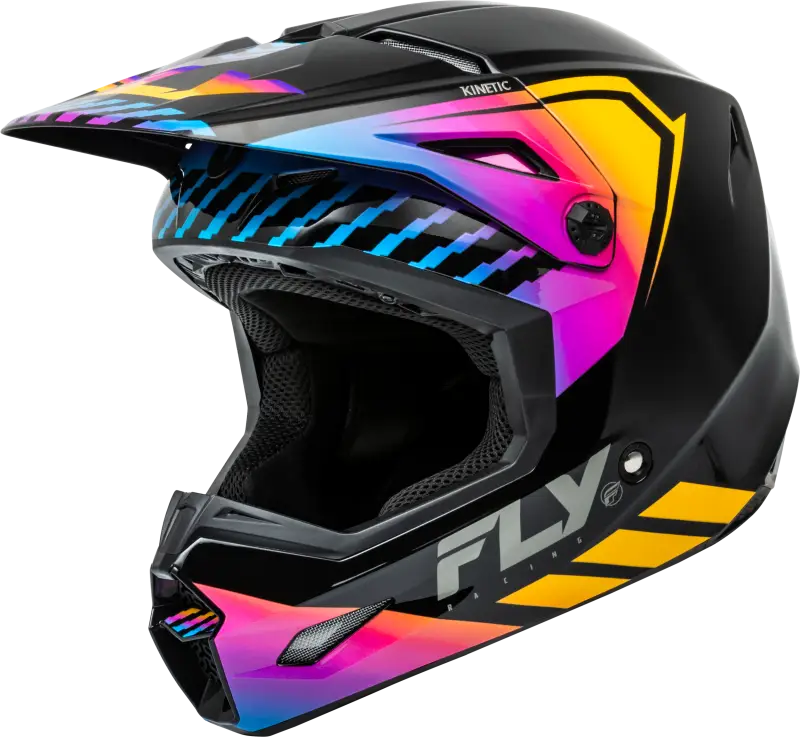 F73-8655S Kinetic Menace Helmet Black/Sunrise Sm - RV and Auto Parts