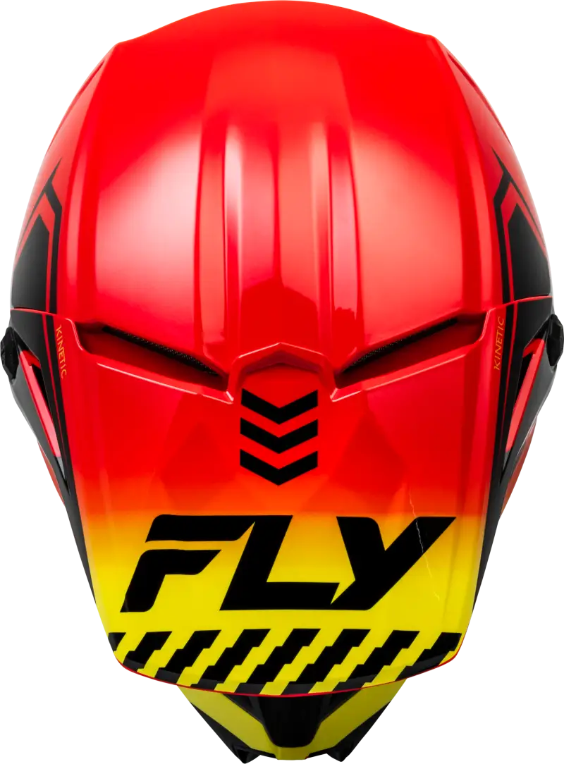 F73-8658M Kinetic Menace Helmet Red/Black/Yellow Md - RV and Auto Parts