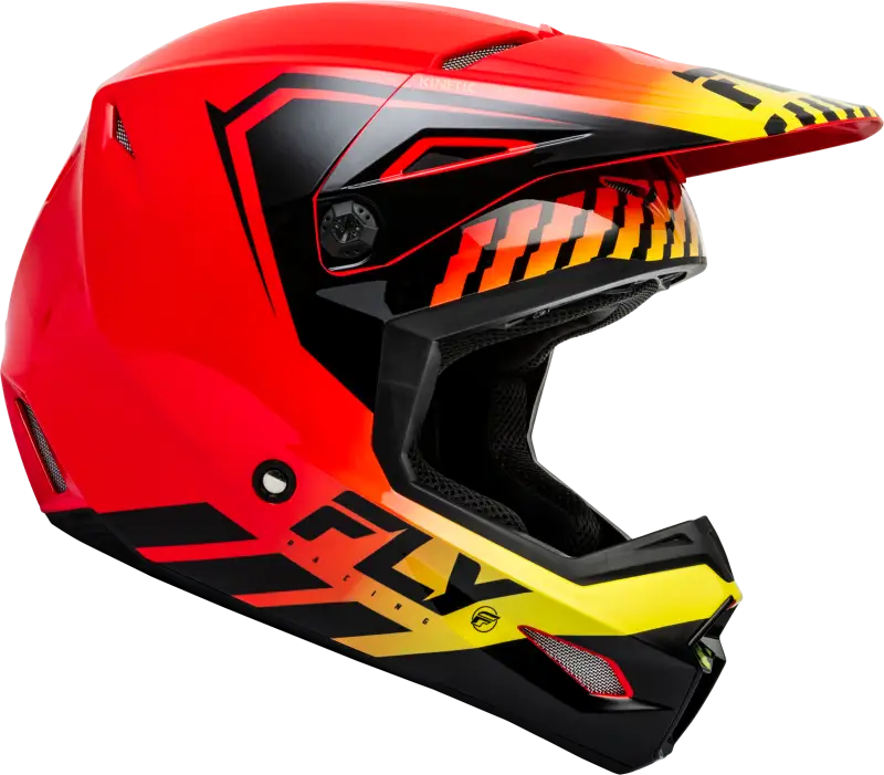 F73-8658X Kinetic Menace Helmet Red/Black/Yellow Xl - RV and Auto Parts