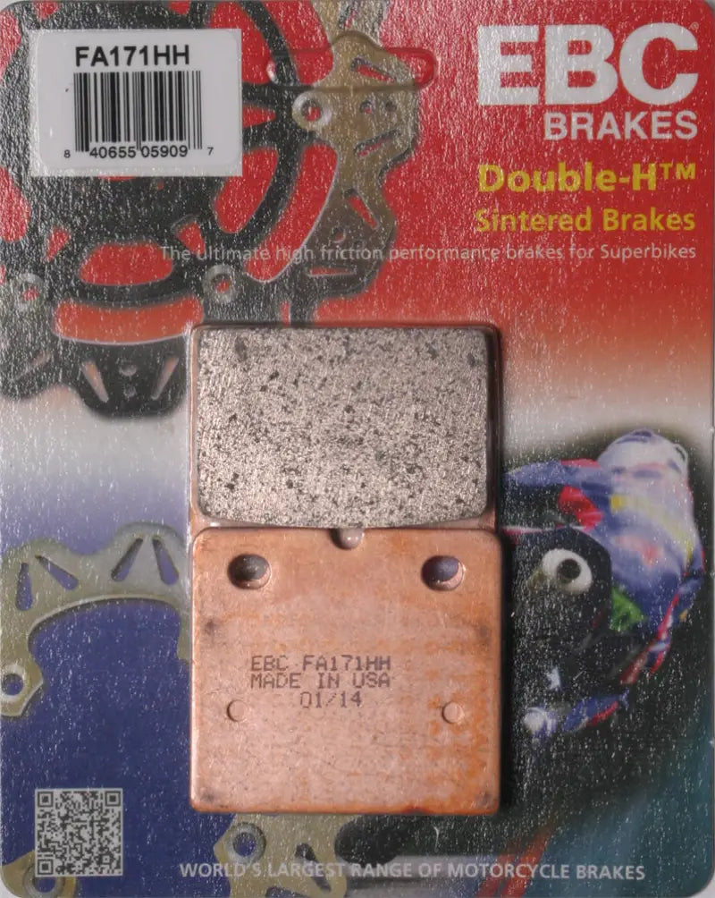 EBC FA171HH brake pads for motorcycles, high-performance brake pads for safety