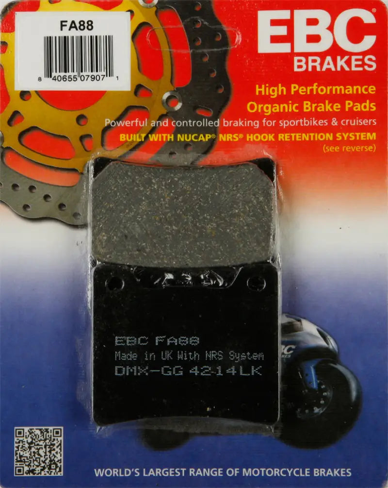 FA88 Brake Pads Fa88 Organic - Standard