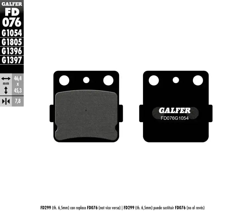 FD076G1054 Brake Pads Semi Metallic Fd076g1054 - Semi-Metallic