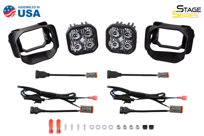 Diode Dynamics SS3 Sport Type F2 Kit - Yellow SAE Fog - DD6240