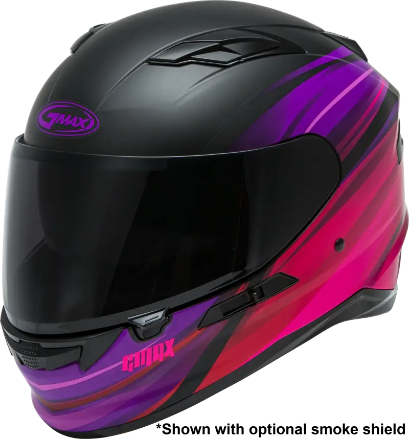 GMAX Ff 98 Full Face Osmosis Helmet Matte Black/Pur/Red Xs