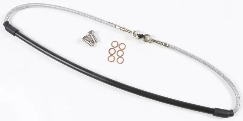 FK003D312-1 steel brake line kit with braided brake line bolts and washers