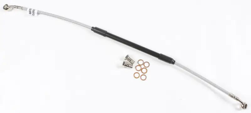 Braided stainless steel brake line FK003D481-1 Galfer with fittings and washers
